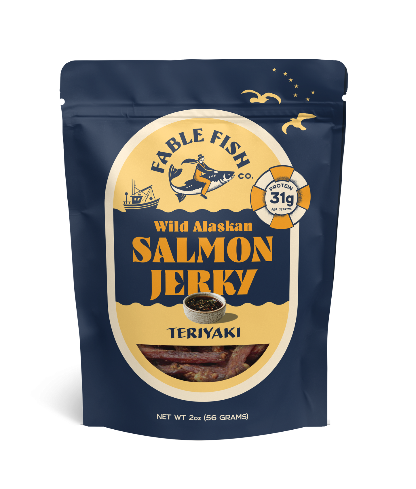 Teriyaki Jerky Bag Front